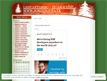Tablet Screenshot of lahuaytambo.wordpress.com
