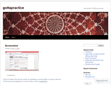 Tablet Screenshot of gottapractice.wordpress.com