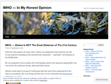 Tablet Screenshot of imho1.wordpress.com