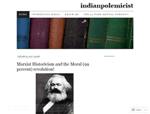 Tablet Screenshot of indianpolemicist.wordpress.com