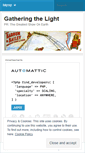 Mobile Screenshot of gatheringthelight.wordpress.com
