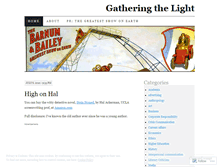 Tablet Screenshot of gatheringthelight.wordpress.com