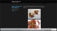 Desktop Screenshot of makingthingsfun.wordpress.com