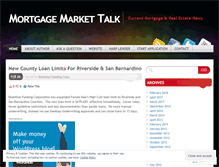 Tablet Screenshot of mortgagemarkettalk.wordpress.com