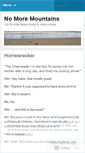 Mobile Screenshot of nomoremountains.wordpress.com