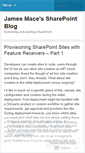 Mobile Screenshot of jamesmacesp.wordpress.com
