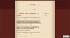 Desktop Screenshot of boomtips.wordpress.com