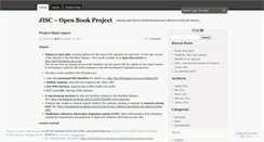 Desktop Screenshot of jiscopenbook.wordpress.com