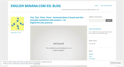 Desktop Screenshot of englishbanana.wordpress.com