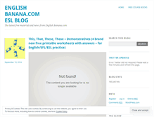 Tablet Screenshot of englishbanana.wordpress.com