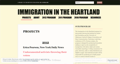 Desktop Screenshot of immigrationintheheartland.wordpress.com