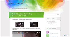 Desktop Screenshot of controcode.wordpress.com