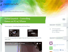 Tablet Screenshot of controcode.wordpress.com