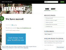 Tablet Screenshot of livinglifebalance.wordpress.com