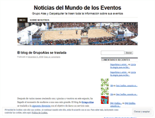 Tablet Screenshot of eventosblog.wordpress.com