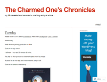 Tablet Screenshot of dcharmedone.wordpress.com