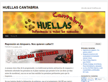 Tablet Screenshot of huellascantabria.wordpress.com
