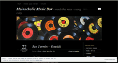 Desktop Screenshot of melancholicmusicbox.wordpress.com