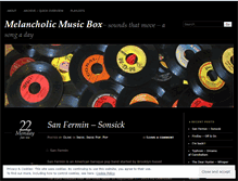Tablet Screenshot of melancholicmusicbox.wordpress.com
