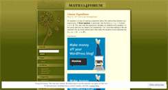 Desktop Screenshot of math114forum.wordpress.com