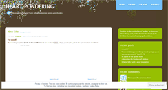 Desktop Screenshot of heartpondering.wordpress.com