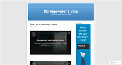 Desktop Screenshot of dbridgewater.wordpress.com