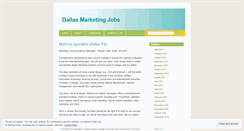 Desktop Screenshot of marketingjobsdallas.wordpress.com