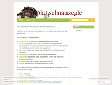 Tablet Screenshot of plattschnauze.wordpress.com