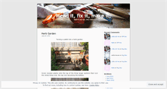 Desktop Screenshot of menditfixitmakeit.wordpress.com