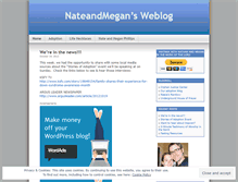 Tablet Screenshot of nateandmegan.wordpress.com