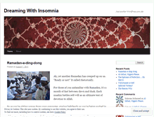 Tablet Screenshot of dreamingwithinsomnia.wordpress.com