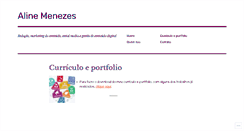 Desktop Screenshot of alinemenezes.wordpress.com