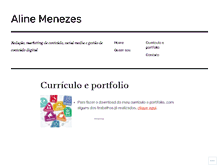 Tablet Screenshot of alinemenezes.wordpress.com