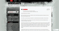 Desktop Screenshot of cleverclosets.wordpress.com