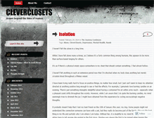 Tablet Screenshot of cleverclosets.wordpress.com