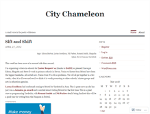 Tablet Screenshot of citychameleon.wordpress.com