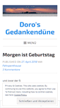 Mobile Screenshot of dorosgedankenduene.wordpress.com