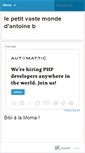 Mobile Screenshot of antoineblanquart.wordpress.com