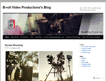Tablet Screenshot of brollvideoproductions.wordpress.com