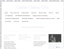 Tablet Screenshot of cassieclassychic.wordpress.com