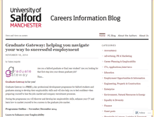 Tablet Screenshot of careersatsalford.wordpress.com