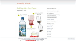 Desktop Screenshot of marketingacause.wordpress.com
