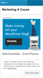 Mobile Screenshot of marketingacause.wordpress.com