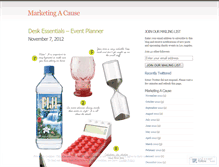 Tablet Screenshot of marketingacause.wordpress.com