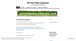 Desktop Screenshot of doyourownlawncare.wordpress.com