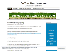 Tablet Screenshot of doyourownlawncare.wordpress.com