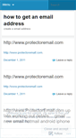 Mobile Screenshot of howtogetanemailaddress.wordpress.com