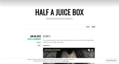 Desktop Screenshot of halfajuicebox.wordpress.com