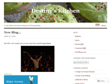 Tablet Screenshot of destinyskitchen.wordpress.com