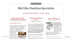 Desktop Screenshot of midohionutrition.wordpress.com